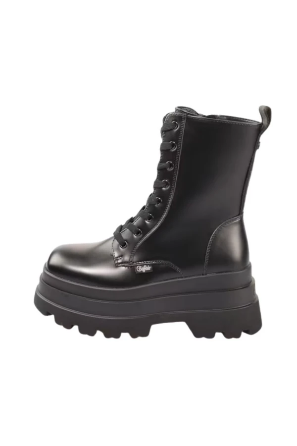 BUFFALO Women's JUPITER LACE UP MID Boots - Black