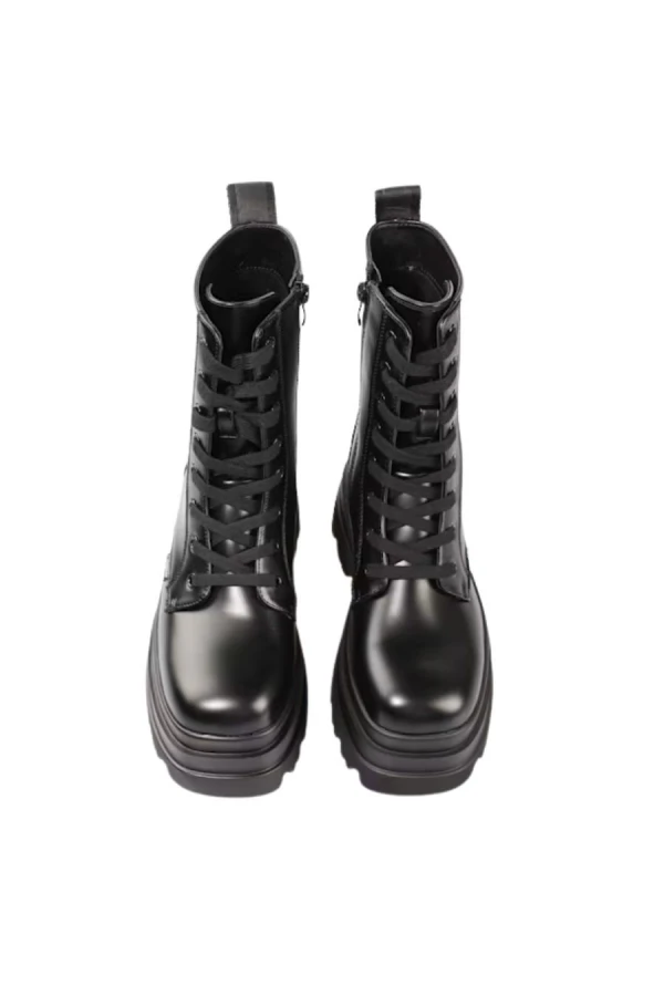 BUFFALO Women's JUPITER LACE UP MID Boots - Black