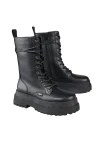 BUFFALO Μπότες- Μποτάκια PLUTO LACE UP MID - BLACK