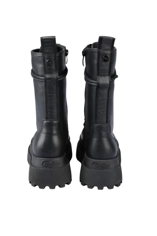 BUFFALO Μπότες- Μποτάκια PLUTO LACE UP MID - BLACK