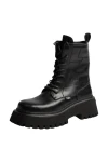 BUFFALO Μπότες- Μποτάκια STACY LACE UP MID - BLACK