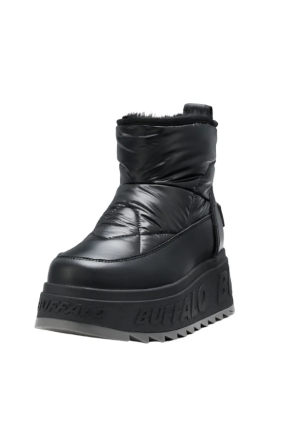BUFFALO Μπότες- Μποτάκια ELIZA SNOW SHORT - BLACK