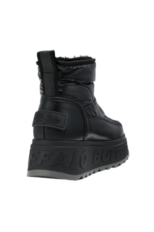 BUFFALO Μπότες- Μποτάκια ELIZA SNOW SHORT - BLACK