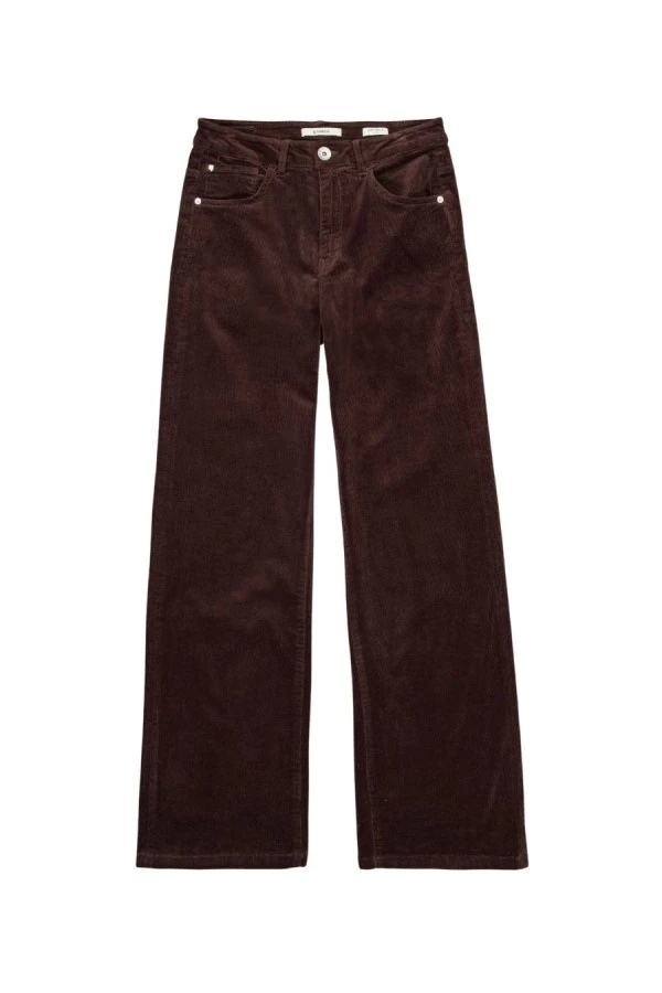 GARCIA 249/32 col.4478_Celia Corduroy Παντελόνι - Καφέ