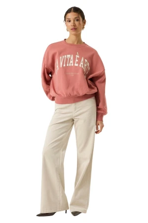GARCIA Φούτερ λαιμόκοψη T260262_ladies sweat - Ροζ