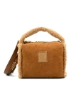 COLORS OF CALIFORNIA Mini Bag Fur Edges - Brown