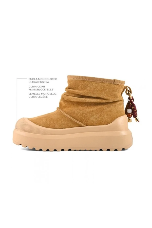 COLORS OF CALIFORNIA Wrinkled Boot – Brown
