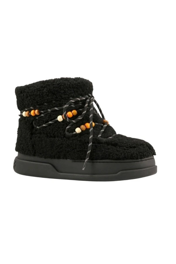 COLORS OF CALIFORNIA Snow Boot Curly Fur – Black
