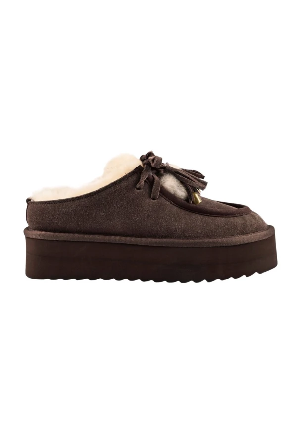 COLORS OF CALIFORNIA Μπότες- Μποτάκια Platform sabot with laces - 