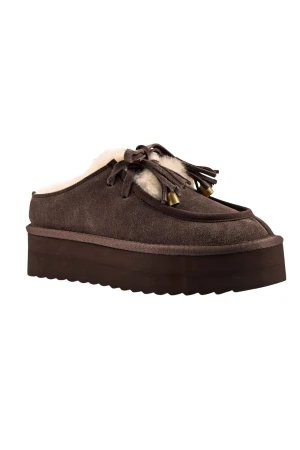 COLORS OF CALIFORNIA Μπότες- Μποτάκια Platform sabot with laces - 