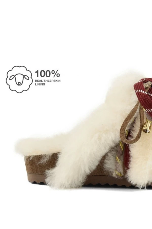 COLORS OF CALIFORNIA Μπότες- Μποτάκια Furry sabot real sheepskin - 