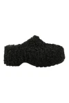 Colors of California Teddy Fur Clog Σαμπό- Μαύρο
