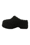 Colors of California Teddy Fur Clog Σαμπό- Μαύρο