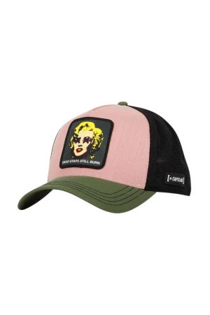 CAPSLAB Premium Art Dead Stars Trucker Cap Unisex Pink