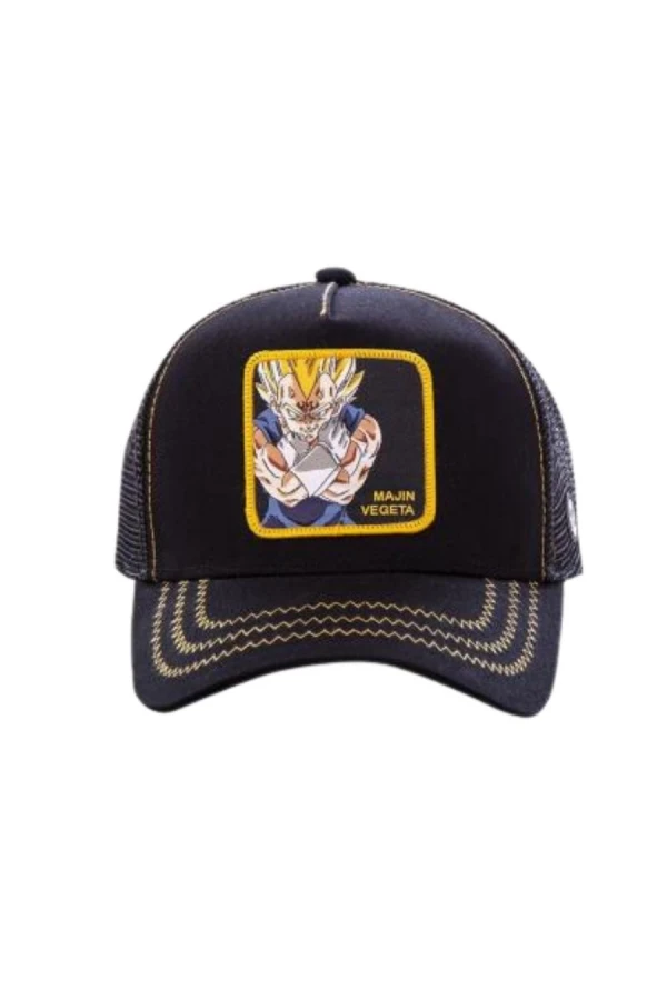 CAPSLAB X DRAGON BALL Majin VegetaTrucker Καπέλο- CL/DBZ2/1/MV2B - ΜΑΎΡΟ