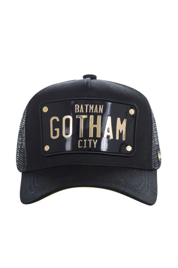 CAPSLAB X DC COMICS Batman Gotham City Trucker Καπέλο- CL/DC2/1/BATP1B - ΜΑΎΡΟ