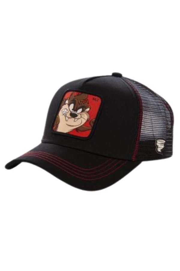CAPSLAB X LOONEY TUNES Taz Trucker Cap- CL/LOO/1/TAZ1B - BLACK
