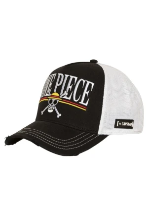 CAPSLAB Trucker Cap CAPSLAB X ONE PIECE- CL/OP8/1/PCT/ONE - BLACK