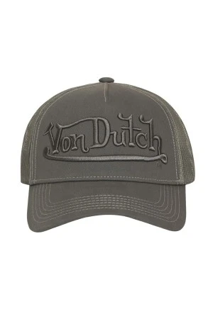 VON DUTCH VD/1/CB/EMB/08 Καπέλο Trucker με Κεντημένο Λογότυπο – Γκρι 