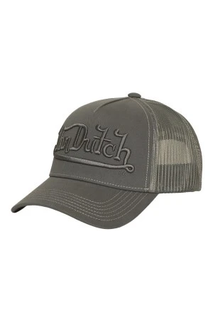 VON DUTCH VD/1/CB/EMB/08 Καπέλο Trucker με Κεντημένο Λογότυπο – Γκρι 