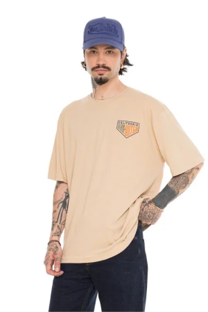 VON DUTCH Ανδρικό T-Shirt VD/1/H/TR/ROAD/CR - Μπεζ