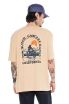 VON DUTCH Men's T-Shirt VD/1/H/TR/ROAD/CR - Beige