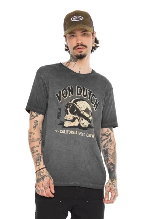 VON DUTCH Ανδρικό T-Shirt VD/1/TR/GARY - Γκρι