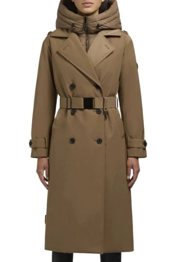 KHUJO ELENA3 Brown Long Jacket