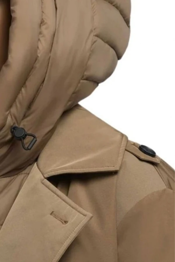 KHUJO ELENA3 Brown Long Jacket