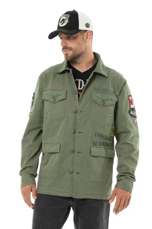 VON DUTCH  jacket VD/1/JKT/REBE/K2 - KHAKI