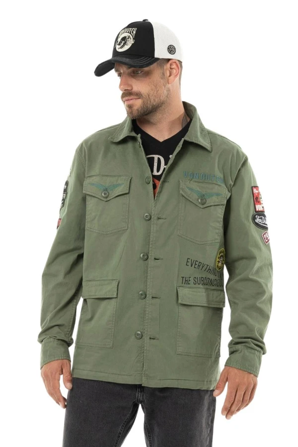 VON DUTCH  jacket VD/1/JKT/REBE/K2 - KHAKI