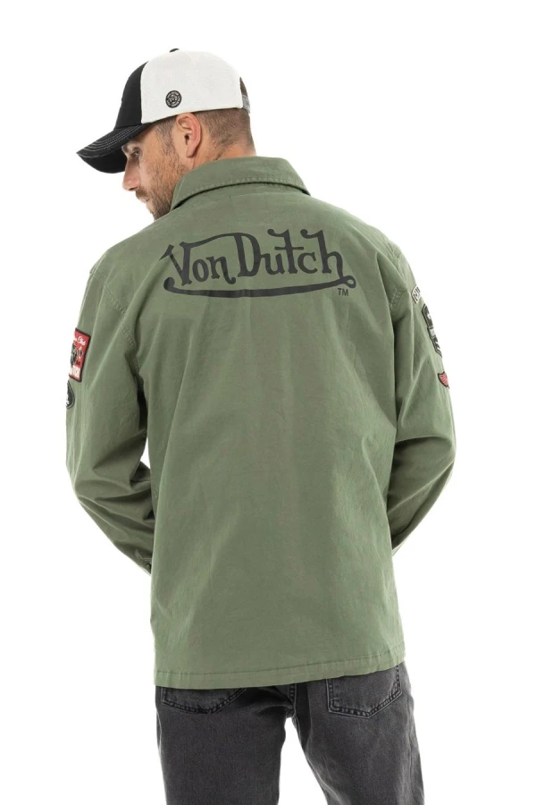 VON DUTCH  jacket VD/1/JKT/REBE/K2 - KHAKI