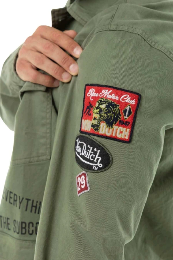 VON DUTCH  jacket VD/1/JKT/REBE/K2 - KHAKI