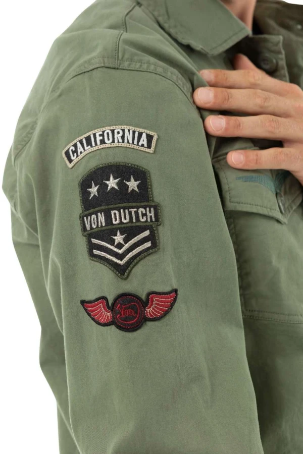 VON DUTCH  jacket VD/1/JKT/REBE/K2 - KHAKI