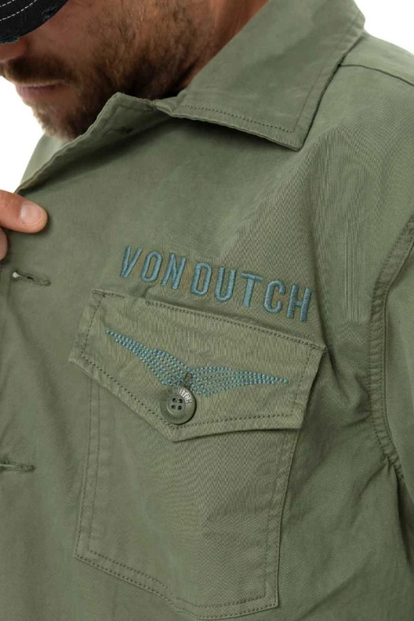 VON DUTCH  jacket VD/1/JKT/REBE/K2 - KHAKI