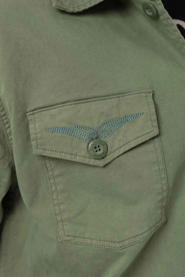VON DUTCH  jacket VD/1/JKT/REBE/K2 - KHAKI