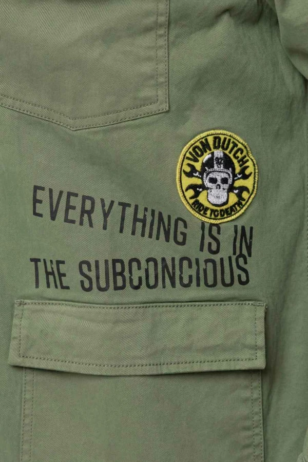 VON DUTCH  jacket VD/1/JKT/REBE/K2 - KHAKI