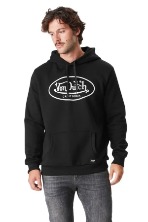 VON DUTCH Φούτερ με Κουκούλα VD/1/SWZ/BRAND/BLK - Μαύρο