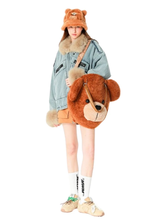 MOD WAVE MOVEMENT Τσάντες MWM TEDDY MIKE BAG 42CM - BROWN