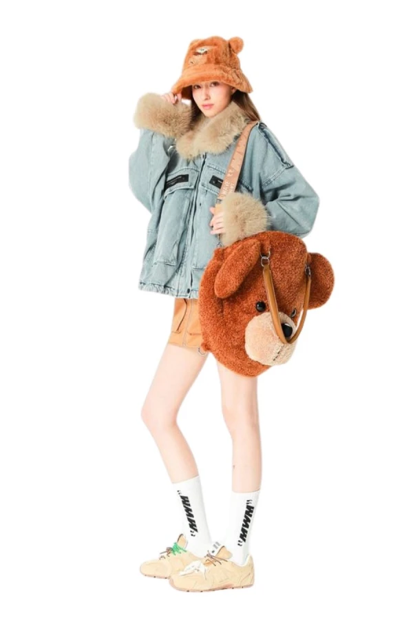 MOD WAVE MOVEMENT Τσάντες MWM TEDDY MIKE BAG 42CM - BROWN
