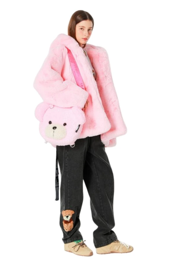 MOD WAVE MOVEMENT Τσάντες MWM TEDDY MIKE BAG 32CM - PINK