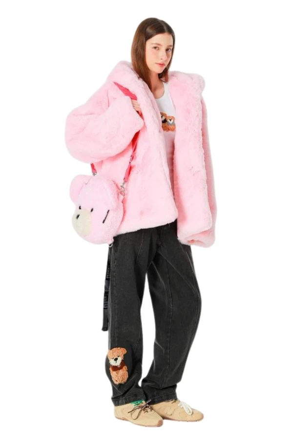 MOD WAVE MOVEMENT Τσάντες MWM TEDDY MIKE BAG 32CM - PINK