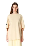 MOD WAVE MOVEMENT T-Shirts MWM LOGO TAPE T-SHIRT - BEIGE
