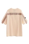 MOD WAVE MOVEMENT T-Shirts MWM LOGO TAPE T-SHIRT - BEIGE
