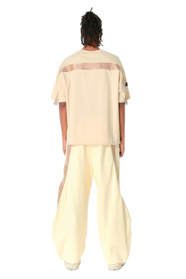 MOD WAVE MOVEMENT T-Shirts MWM LOGO TAPE T-SHIRT - BEIGE
