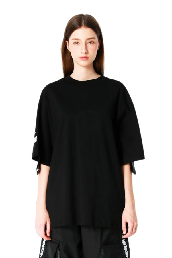 MOD WAVE MOVEMENT T-Shirts MWM LOGO TAPE T-SHIRT - BLACK