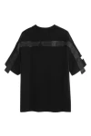 MOD WAVE MOVEMENT T-Shirts MWM LOGO TAPE T-SHIRT - BLACK