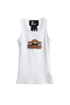 MOD WAVE MOVEMENT Αμάνικες Μπλούζες MWM TEDDY TANK TOP - WHITE