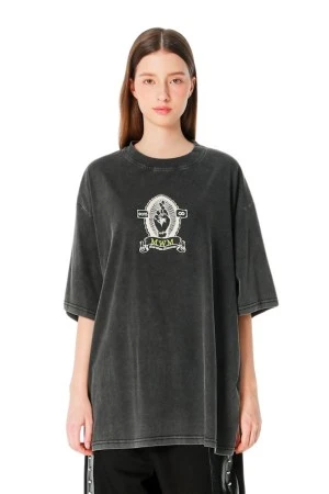 MOD WAVE MOVEMENT T-Shirts MWM CROSS LOGO T-SHIRT - BLACK