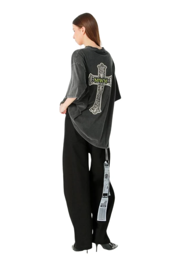 MOD WAVE MOVEMENT T-Shirts MWM CROSS LOGO T-SHIRT - BLACK